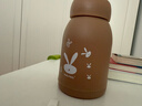 【京东物流送货上门】萌萌兔卡通水杯女牛奶玻璃杯创意便携杯子 咖色萌萌兔 330ml 1只 实拍图