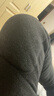 海澜之家（HLA）男士保暖裤男加绒加厚护膝贴420克10A抗菌抗静电毛裤棉裤打底裤 600克加绒巨厚羊羔绒护膝-深灰色 3XL /185(170-190斤) 实拍图