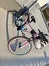 永久（FOREVER）山地自行车男越野单车变速赛车26英寸学生成年大人女成人 钢架辐条-粉色【超强减震 高承重】 26寸24速【适合:160-180cm】 实拍图