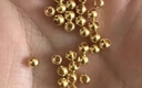 吾皇老金黄金小金珠足金999古法DIY配件手串散珠金珠子转运珠送礼 约0.03g 实拍图