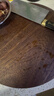 双枪黑金檀木整木切菜板加厚加大圆形砧板实木家用案板面板菜墩35*3 实拍图