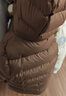 保姆鹅  【风墙】儿童羽绒服宝宝中长款护脸加厚外套保暖童装[NG2664] 可可 130 实拍图