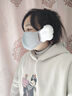 Babysir加绒保暖口罩冬季防风防寒眼镜不起雾骑行防尘护耳口罩高颜值灰色 实拍图