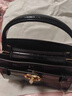 CHARLES&KEITH鳄鱼纹凯莉包手提斜挎婚包包女包生日礼物新年礼物CK2-50270880-1 Black黑色 S 实拍图