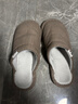 回力日系柔软情侣棉拖秋冬家居室内保暖棉鞋男款HL0006咖啡42-43码 实拍图