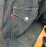 Levi's李维斯男士经典宽松蓝色牛仔衬衫时尚简约美式水洗情侣外套 深蓝色 S 实拍图