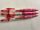 晨光（M&G）文具GP1008 按动中性笔学生0.5红笔签字笔商务ST水笔高颜值办公用品 红色 3支/盒 实拍图