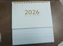 佐澜哲 莫兰迪台历2026新款2027日历记事本大格子书写打卡计划本月历办公室桌面摆件支持定制 中号青芜蓝 实拍图