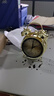 北极星（POLARIS）闹钟个性创意小时钟夜灯简约学生宿舍专用卧室床头闹铃 K6400金色【开学季】 实拍图