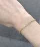 中国黄金（CHINA GOLD）黄金手链女足金凤尾手链素金首饰七夕情人节生日礼物送女友老婆 【京速达】凤尾手链 约1.7g 实拍图