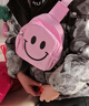 单肩斜挎包新款男女童胸包卡通可爱女孩轻便斜挎包迷你书包 粉色【1个装】 实拍图