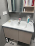 九牧（JOMOO）浴室柜陶瓷一体盆卫生间洗脸盆柜组合洗手盆卫浴洗漱台A2741升级 智能款 双侧灯|除雾 淡藕90cm 【无龙头】 实拍图