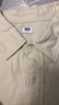 优衣库男女装法兰绒衬衫长袖衬衣纯棉薄外套478118 478118/01乳白色 M 实拍图