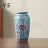 不東新中式风珐琅彩轻奢陶瓷花瓶高级感插花水养醒花水培容器瓷器摆件 实拍图