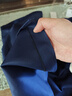 元棉劳保工作服大褂 长袖精品加厚款 耐磨耐脏防尘罩衣厂服 可定制 藏青色 均码 实拍图