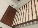 京东京造家居悦枫实木床 天然橡胶木 主卧双人床胡桃色1.5×2米 实拍图