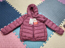 鸭鸭（YAYA）儿童轻薄羽绒服短款小童中大童连帽男女童2023秋冬洋气童装外套 格调紫 130 实拍图