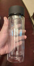 富光男女士双层玻璃杯 高硼硅玻璃304茶隔水杯子 带茶隔泡茶杯400ml 实拍图