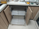 四季沐歌304不锈钢厨房拉篮橱柜抽屉式双层碗篮碗碟置物架柜内放碗架碗筷 【304不锈钢700柜体】亮银色加厚 实拍图