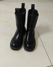 达芙妮厚底短靴女靴马丁靴烟筒靴中筒切尔西靴4622607063黑色（加绒）37 实拍图