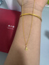周生生新年万字链黄金项链百搭足金素链锁骨链95490N计价45厘米3.95克 实拍图