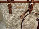 MICHAEL KORS迈克高仕 MK Jet Set  travel 女士迷你老花托特包 菜篮子 香草白 150 迷你 实拍图