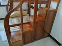 琛悦居【一天速发】胡桃木上下层全实木儿童上下床铺高低双层子母床 衣柜款 上铺宽1.3米下铺宽1.5米 实拍图