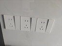公牛（BULL）开关插座G57蝶翼超薄16A大功率带开关大面板插座G57E204暮雪白 实拍图