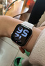 Apple/苹果 Watch S11 智能手表GPS款42毫米玫瑰金色铝金属表壳淡桃粉色运动型表带S/M MEUN4CH/B 实拍图