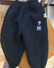 嘟嘟家儿童冬装加绒长裤男童冬季加厚束脚裤女童保暖卡通裤子宝宝休闲裤 藏青色 130 实拍图