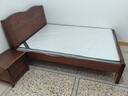 麦娅月实木床 胡桃木实木床中式双人床简约家用主卧婚床实木大床 胡桃木床+8cm环保棕垫 1500*2000mm框架款 实拍图