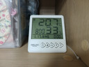 德力西电气（DELIXI ELECTRIC）家用室内温度计带笑脸婴儿房闹钟计时电子数显温湿度计温度表 【方块按键款-背光】&（特价热卖中） 实拍图