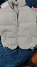 马登工装美式休闲90白鸭绒羽绒服男户外防风外套冬季男士保暖面包服 浅灰色 【立领羽绒服短款/加厚防寒服/男款羽绒服】 M 实拍图