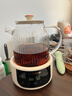 乐扣乐扣全玻璃养生壶电热水壶分体式烧水煮茶壶小花茶壶恒温加热保温迷你泡茶壶1L 实拍图