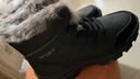 全洲狼 雪地靴男冬季新款东北棉鞋男大码抗寒防水加绒保暖轻便防滑靴子 黑色棉鞋-升级版 加绒 42 (260mm) 实拍图