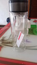 【京东物流配送】高硼硅双层玻璃杯大容量泡茶杯水杯子茶水分离杯 【双层加厚】茶杯350ml1只 实拍图