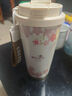 富光拾喜（FUGURNG BESTJOY）保温杯咖啡杯男女士陶瓷内胆随行杯学生吸管水杯子 粉樱花520ml 实拍图