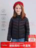 笛莎（DEESHA）童装女童2025秋冬短款三防轻薄羽绒服外套 黑色 150 实拍图