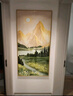 瑞尚（RUISHANG） 玄关装饰画现代简约进门壁画山水墙画竖版晶瓷画欧式轻奢挂画 金山浪漫 80*160cm/晶瓷面+铝合金边框 实拍图