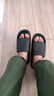洁丽雅拖鞋男夏浴室洗澡防滑家居室内EVA大码男士凉拖鞋居家用夏季防臭 黑色 43-44 【标准码】 实拍图