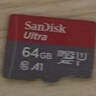 闪迪（SanDisk）64GB TF（MicroSD）内存卡 A1 U1 C10 至尊高速移动版存储卡 读速140MB/s 手机平板游戏机内存卡 实拍图