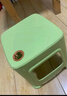 网红塑料凳子30.5cm客厅防滑凳餐桌凳简约可摞叠便携凳浴室凳 绿色【两种款式随机发】 （一个装） 实拍图