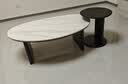 源氏木语实木餐椅奶油风白色吃饭椅子家用感黑色橡木靠背椅 【4】(橡木烟熏色）0.47米圆弧餐椅*2 实拍图