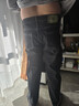 罗蒙牛仔裤男士直筒宽松长裤新款秋季弹力休闲裤子男ZH7620黑灰色33 实拍图