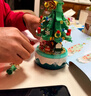 乖明星新年礼物儿童玩具男孩女孩生日礼兼容乐高积木拼装圣诞树八音乐盒 实拍图