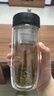希乐玻璃杯双层玻璃水杯高颜值男士商务办公茶水分离杯便携泡茶杯子 实拍图