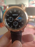 【网红爆款】商务腕表石英运动表休闲皮带男女手表 黑色 实拍图