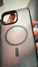 绿联 适用iPhone15Promax手机壳 苹果15ProMax磁吸壳 MagSafe保护套 无线充电防摔 磨砂黑色 实拍图