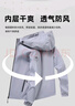 西域骆驼（VANCAMEL）夹克男秋季连帽外套休闲男士青年上衣潮流百搭男装 浅灰色 L 实拍图