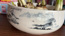 九千谷水仙花盆陶瓷白色圆形菖蒲铜钱草碗莲睡莲白瓷山水盆约15.8cm5815 实拍图